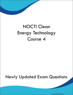 NOCTI Clean Energy Technology Course 4 Study Guide Prep Book