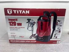 Titan Impact X 120 18v Battery-operated Backpack Sprayer Kit - New In Box Titan Impact X 120 18v Battery-operated Backpack Sprayer Kit - New In Box