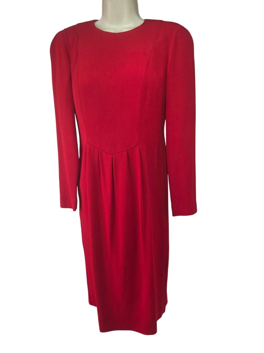 strapless open back dress PORTER Liz Claiborne Red Western Silk Dress Size 4
