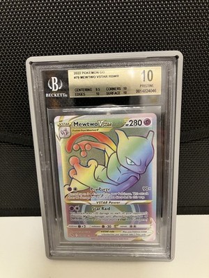 2022 Pokémon Go #79 Mewtwo Vstar RBWR BGS 10 | eBay
