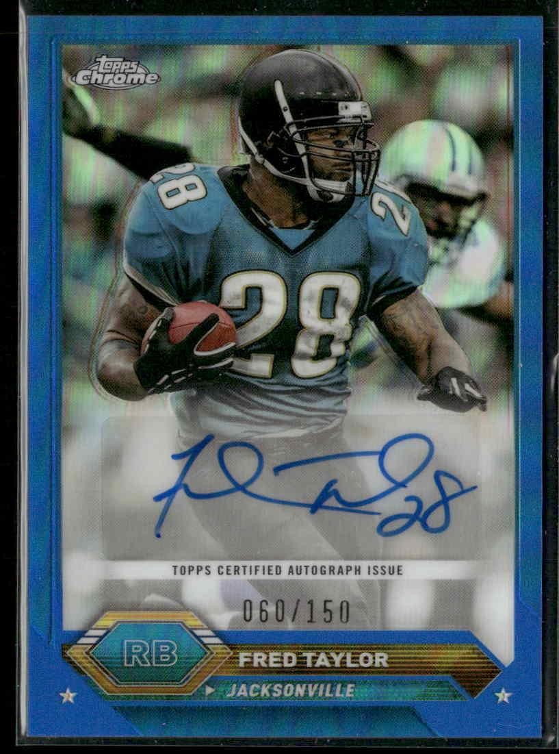 2023 Topps Composite Fred Taylor Topps Chrome Autographs Blue Refractor #/150
