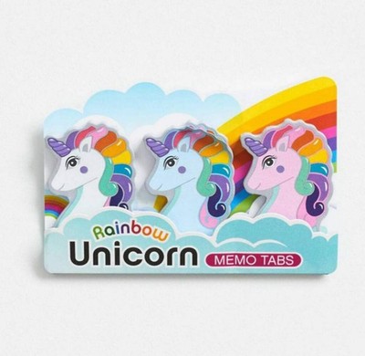 Rainbow Unicorn Memo Tabs