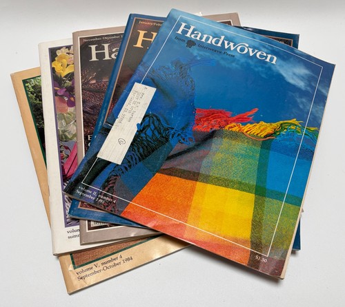 Lot of 5 Vintage 1981-93 Handwoven Interweave Magazines: Color Theory in Weaving