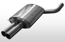 FOX Sportauspuff BMW 5er E60 E61 520d 525d 530d, Endrohr 2x76mm rund