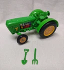 Vintage 1993 Teenage Mutant Ninja Turtles Tractor w/ Pitchfork & Shovel