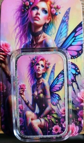 1oz Haleybug, Rebel Wings Silver Bar Only 100 Mintage With coa