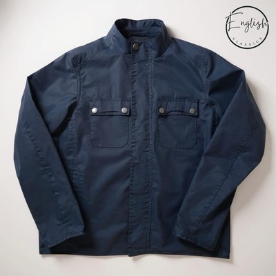 Barbour International Lock Wachsjacke Herren Large Navy