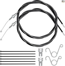 2sets 75in Go Kart Throttle Cable Kit for 150cc, 125cc, 110cc, 90cc Go Kart Mini