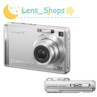 Sony Cyber-shot DSC-W200 12.1MP Digital Camera - Silver for sale