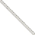 Sterling Silver Solid 6mm Plain Curb Bracelet w/ Lobster Clasp 7" - 8"