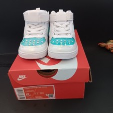 Children's Nike High Tops Court Borough Mid 2 TDV White/white Size 6c MIB