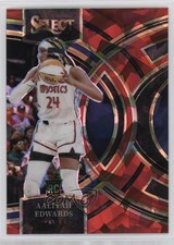 2024 Select WNBA Premier Level Red Ice Prizm Aaliyah Edwards #130 Rookie RC 11oq