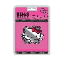 New Classic Hello Kitty Injection Molded Chrome Color Licensed Emblem Auto Decal