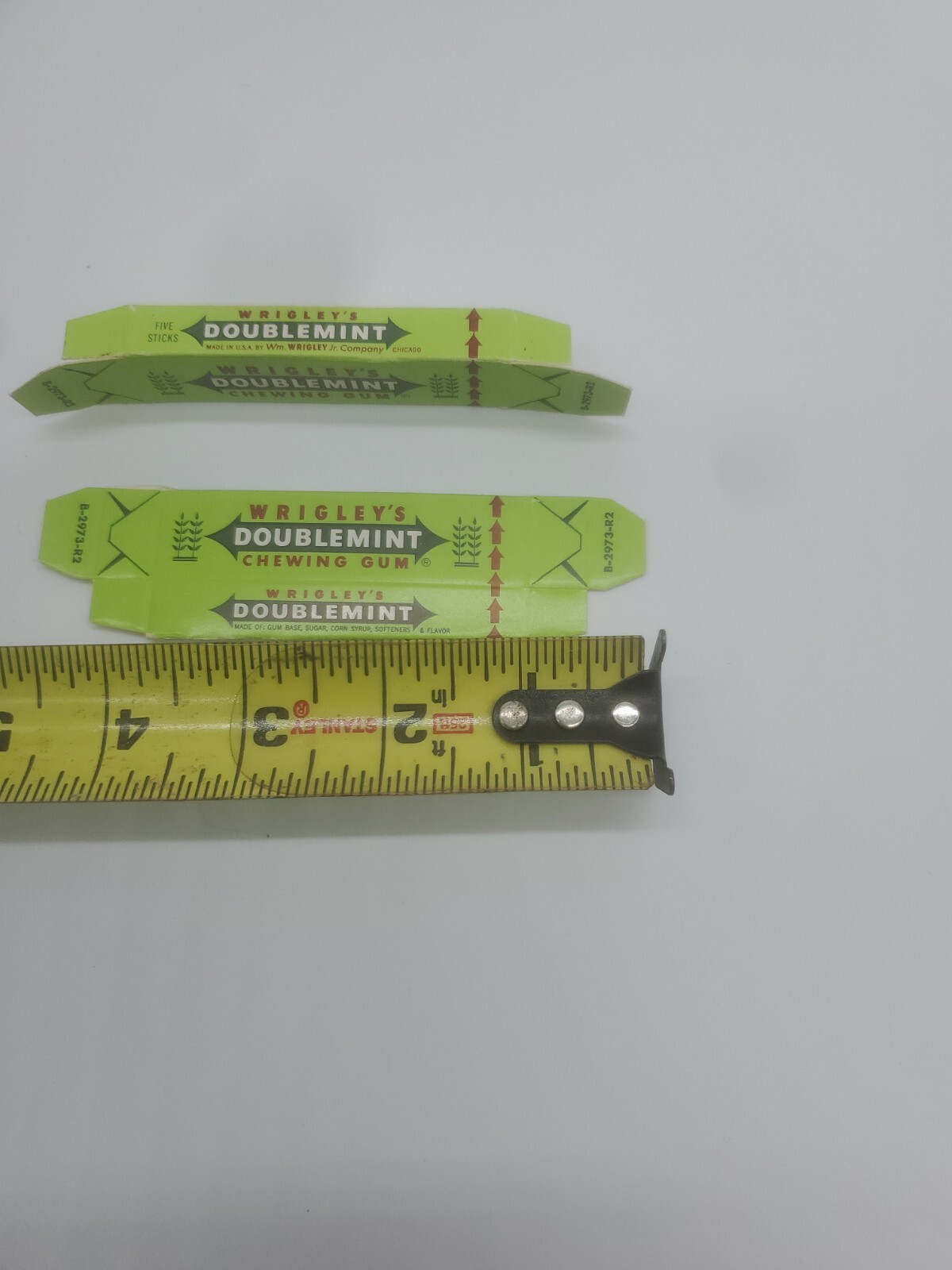 Vintage Wrigley's Doublemint Chewing Gum Dummy Display Box Lot of 2