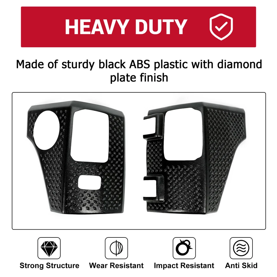 Rear Corner Guard Body Armor Tail light Cover for Jeep Wrangler JK JKU 2007-2018 Foto 3 de 4