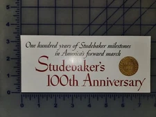 1952 Studebaker 100th Anniversary Brochure Folder Original