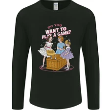 Play a Game Kids Grim Reaper Ouija Board Mens Long Sleeve T-Shirt