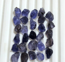 Awesome 28 Pcs Lot Iolite Raw Size 8-9 MM t Rough Loose Gemstone For Jewelry