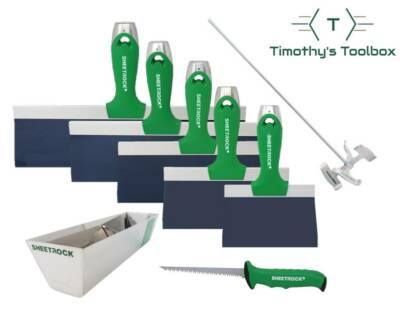 USG Sheetrock Classic BS Premium Set (6,8,10,12,14'') knives, pan, mixer, saw