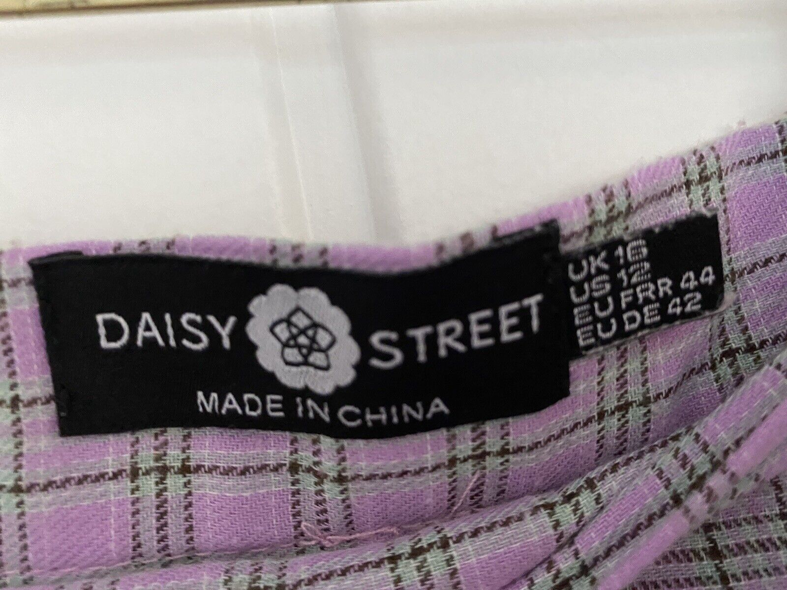 Daisy Street Lilac Plaid Matching Set Skirt Shirt… - image 4