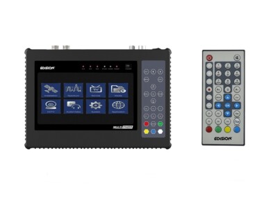 EDISION Multifinder Medidor de señal de satélite DVB-S/S2 terrestre DVB-T/T2 DVB-C (señal H.265/HEVC y probador CCTV