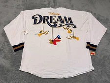 NEW Disney Cruise Line Spirit Jersey Adult XL White Dream Sorcerer Mickey Broom