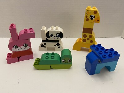 Lego Duplo Creative Animal Set 10573 Elephant Giraffe Bunny Near