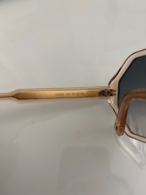 CHLOE WILLOW Octagonal 55mm hexagon-frame Sun in Peach MSRP  display picture 3