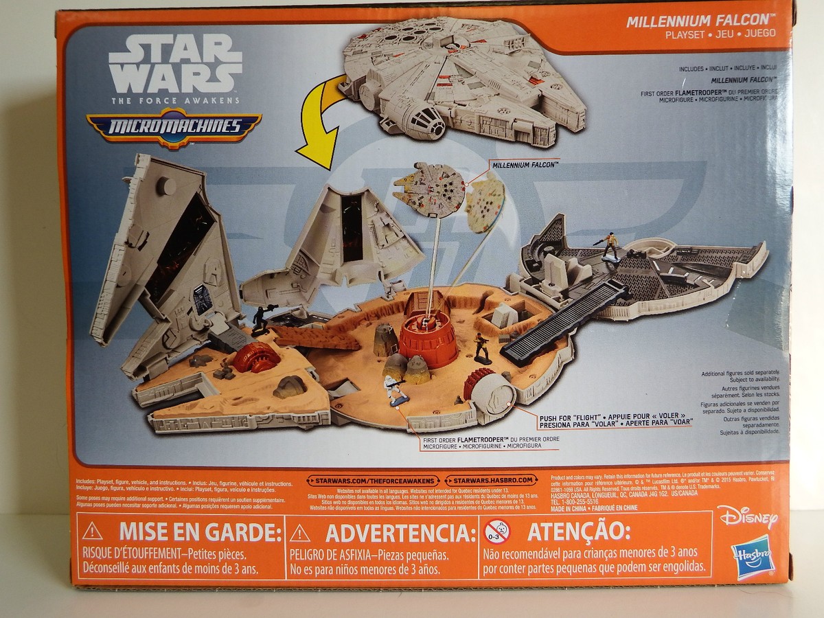 Star Wars The Force Awakens Micro Machines Millennium Falcon Play
