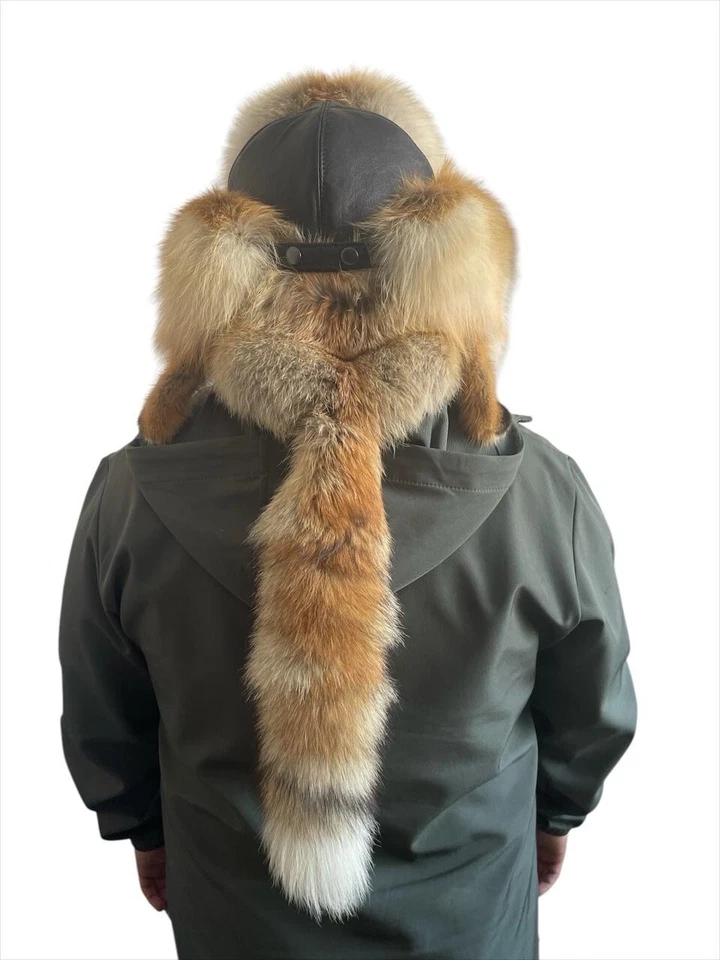 Sombrero de piel de zorro natural Malakhai Foto 3 de 4