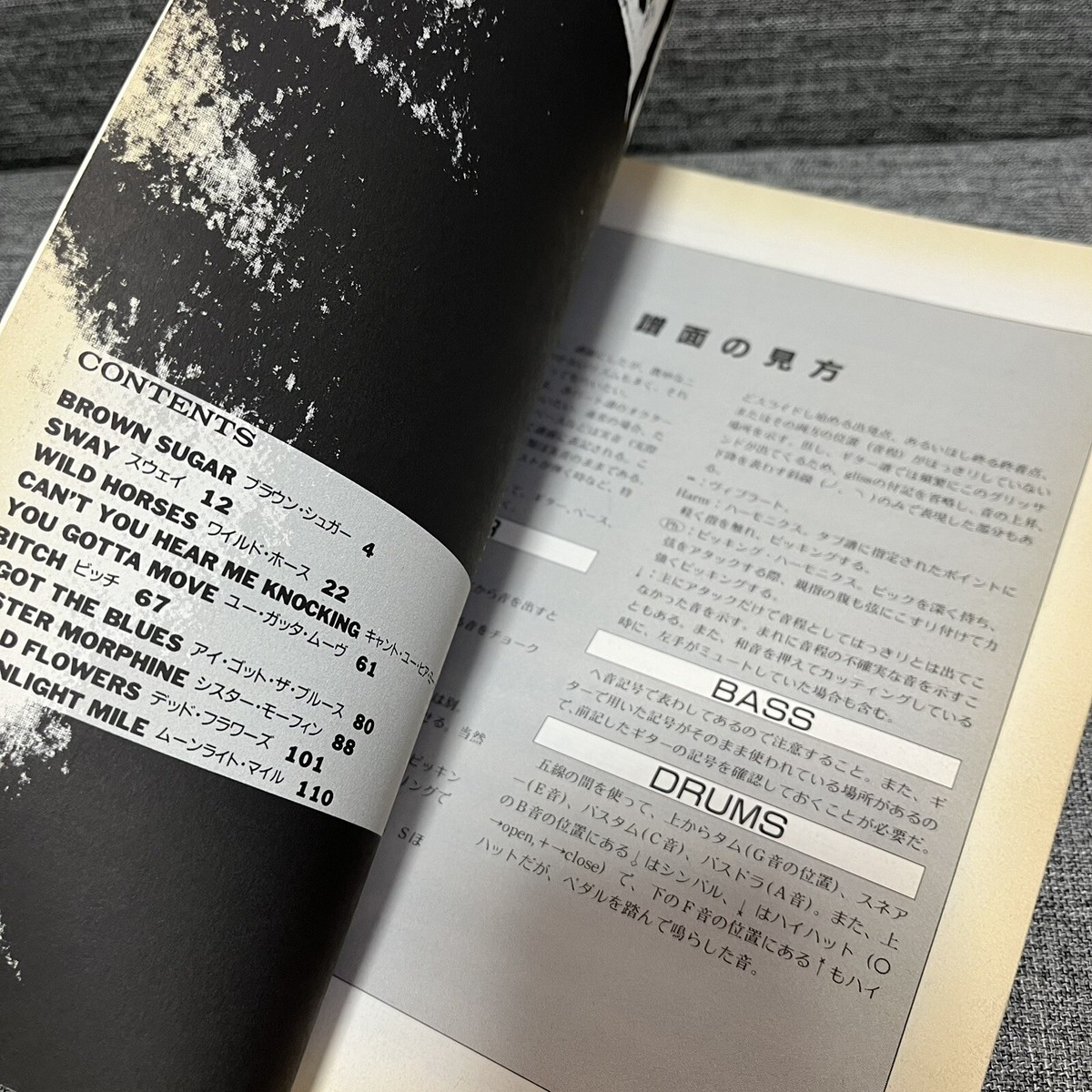 THE ROLLING STONES STICKY FINGERS Band Score Japan Book Mick Keith