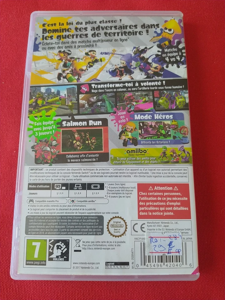 Splatoon 2 Nintendo Schalter Vollständig Pal FR - Bild 2 von 2