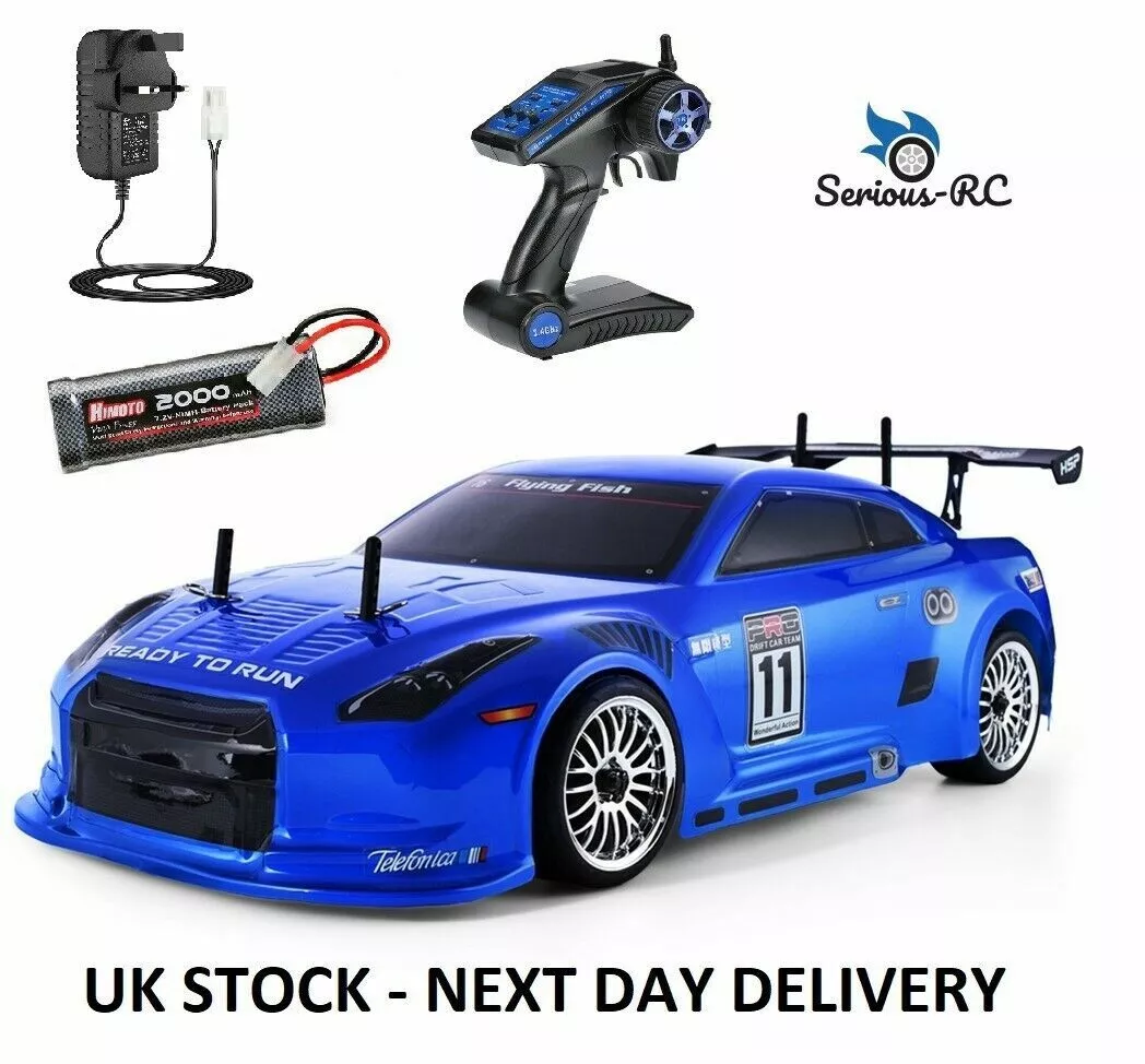 HSP Remote Control RC Drift Car *1:10th Scale DRIFT* - Ready to Run inc  Battery