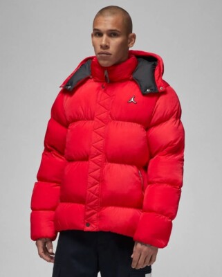 Nike Air Jordan Essentials Puffer Jacket Red DQ8104-612 Men s Sizes S-2XL