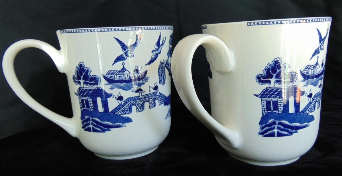 Willow pattern mugs cheap