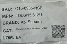 Abl Sursum 1DU6/15.612U Miniature Circuit Breakers