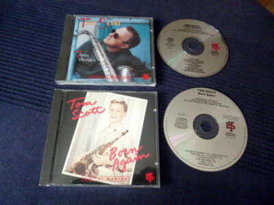 2CDs Tom Scott Them Changes (1990) & Born Again (1992)GRP Remastered Smooth Jazz