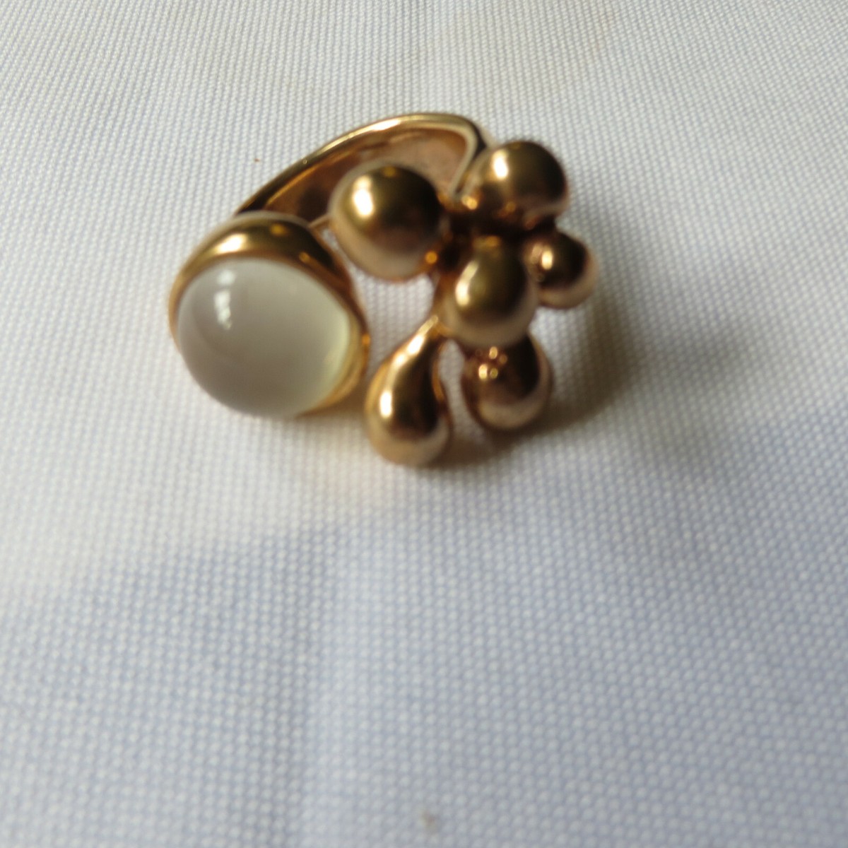OPEN RING/Monica Castiglione/ BRONZE/Pistilli/ round bezel