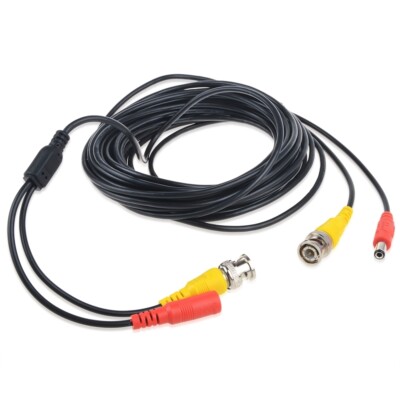 25ft BNC Video Power Wire Cord for Lorex LBV2711S LHD1612 LW1684W Camera Cable