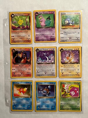 Dark/Rocket Sleeve-Kept First Generation Pokemon Cards | eBay Dark/Rocket Sleeve-Kept First Generation Pokemon Cards | eBay