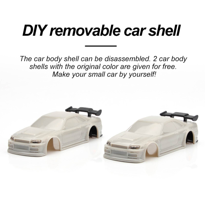 Turbo Racing 1:76 C64 Drift RC Car With Gyro Radio Full Proportional Toys RTR 1