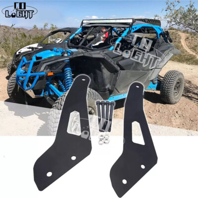 For 2017-2024 Can-Am Maverick X3 Max Roof 50'' 52'' LED Light Bar Mount Brackets