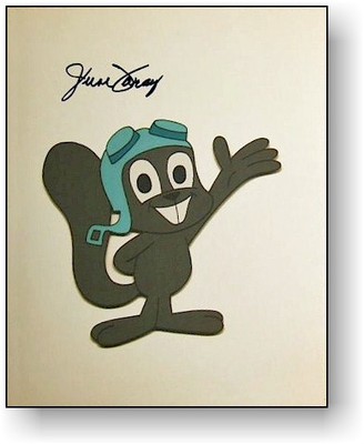   HAND Signed June Foray Rocky Cindy Lou Witch Hazel COA new autograph Jay Ward