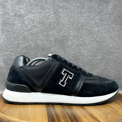 Ted Baker London Gregory Black Suede Casual Oxford Sneaker Shoes Men's Size 12