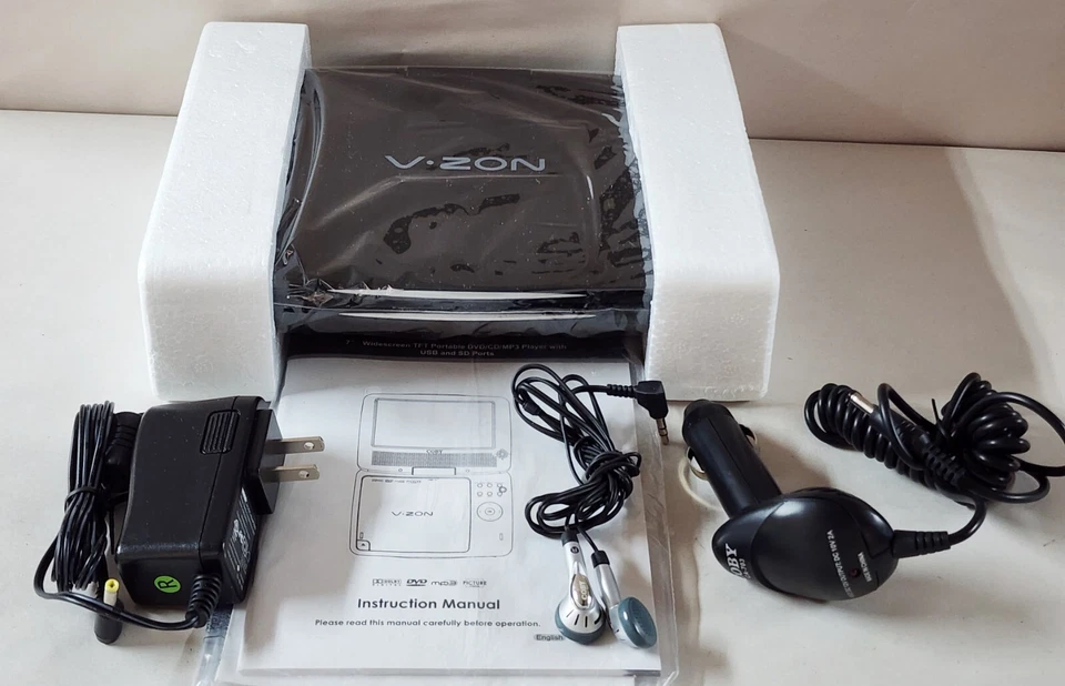 Coby V-zon 7” 16:9 Widescreen DVD/CD/MP3 TF-DVD7309 Portable DVD Player - Image 3 of 4