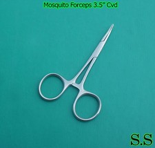 24 PCS MOSQUITO HEMOSTAT LOCKING MICRO FORCEPS CURVED FINE POINT 3.5" SURGICAL