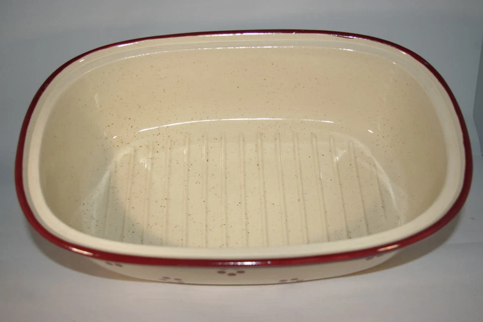 Brottopf 30 cm Rubin Oval , Steinzeug Westerwald - Bild 2 von 3