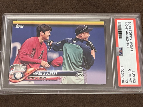 2018 Topps Update - #US153 Shohei Ohtani (RC)/Ichiro GEM MT PSA 10 (Set Break)
