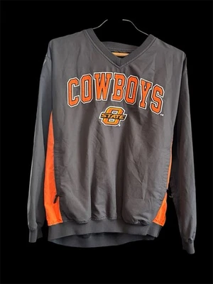 Oklahoma State University Cowboys Pullover Windbreaker Colosseum Athletic Size S - Image 1 of 4