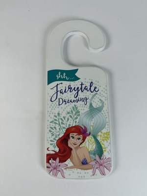 The Little Mermaid Ariel Come In Shhh Fairytale Dreaming Door Hanger Wood
